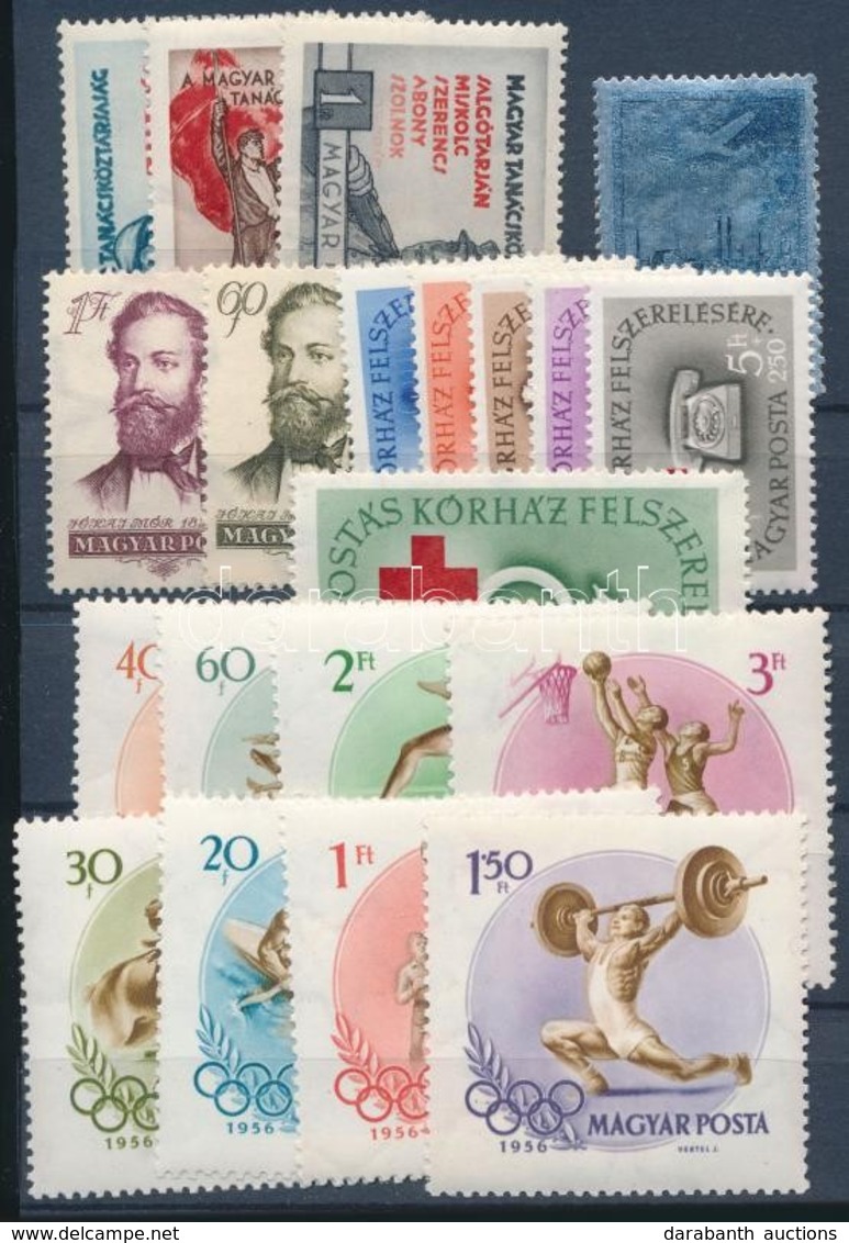 ** 1954-1957 Összeállítás Stecklapon 4 Sor, 1 önálló Bélyeg (9.300) - Andere & Zonder Classificatie