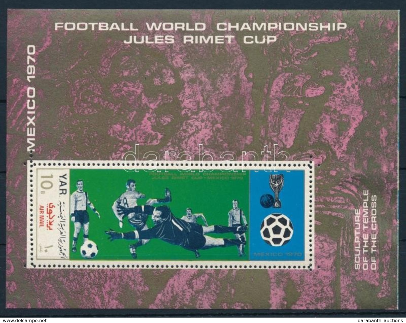 ** 1970 Futball Világbajnokság (VIII.) Blokk Mi 133 - Andere & Zonder Classificatie
