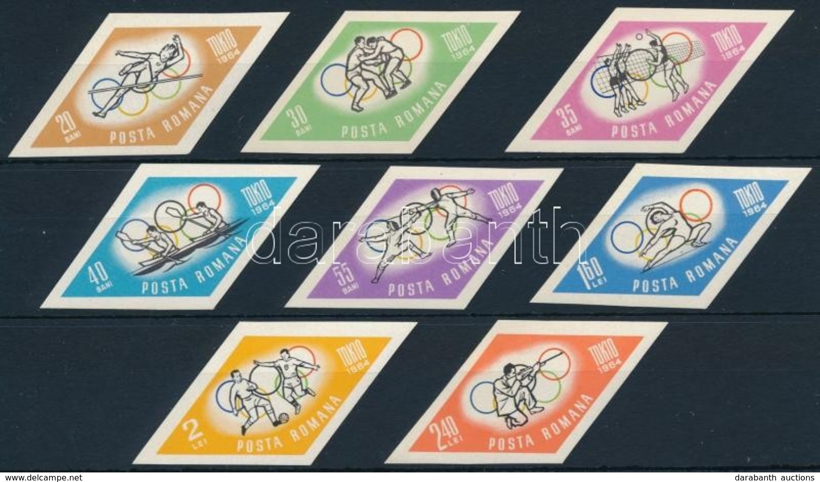 ** 1964 Nyári Olimpia, Tokió Vágott Sor Mi 2317-2324 - Sonstige & Ohne Zuordnung