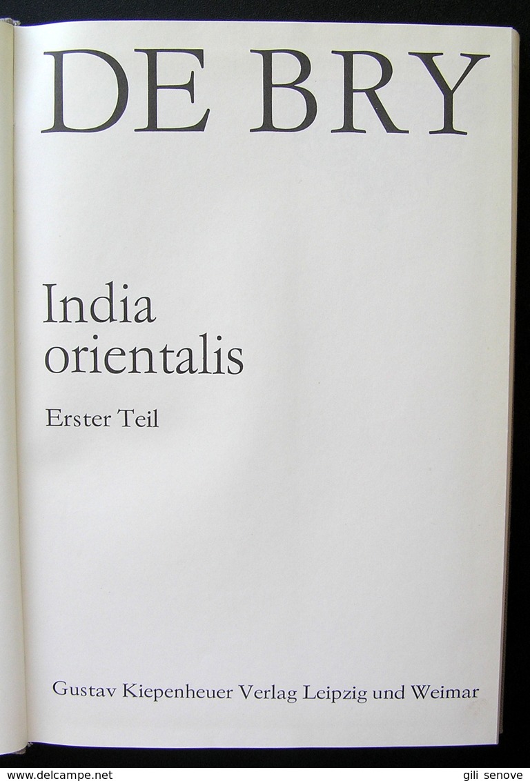 German Book / India Orientalis De Bry 1979 - 1. Antiquity