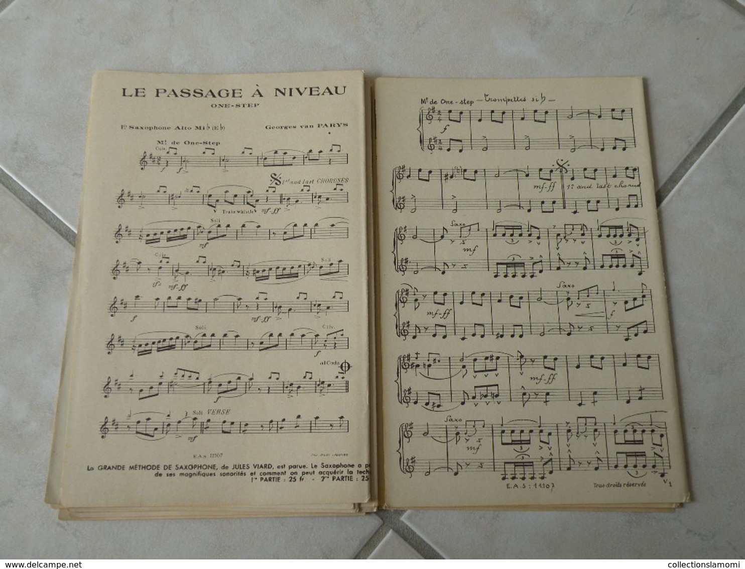 le passage à niveau du fim Prends la route(Paroles J. Boyer)(Musique G. Van Parys)Partition pour orchestre 1937