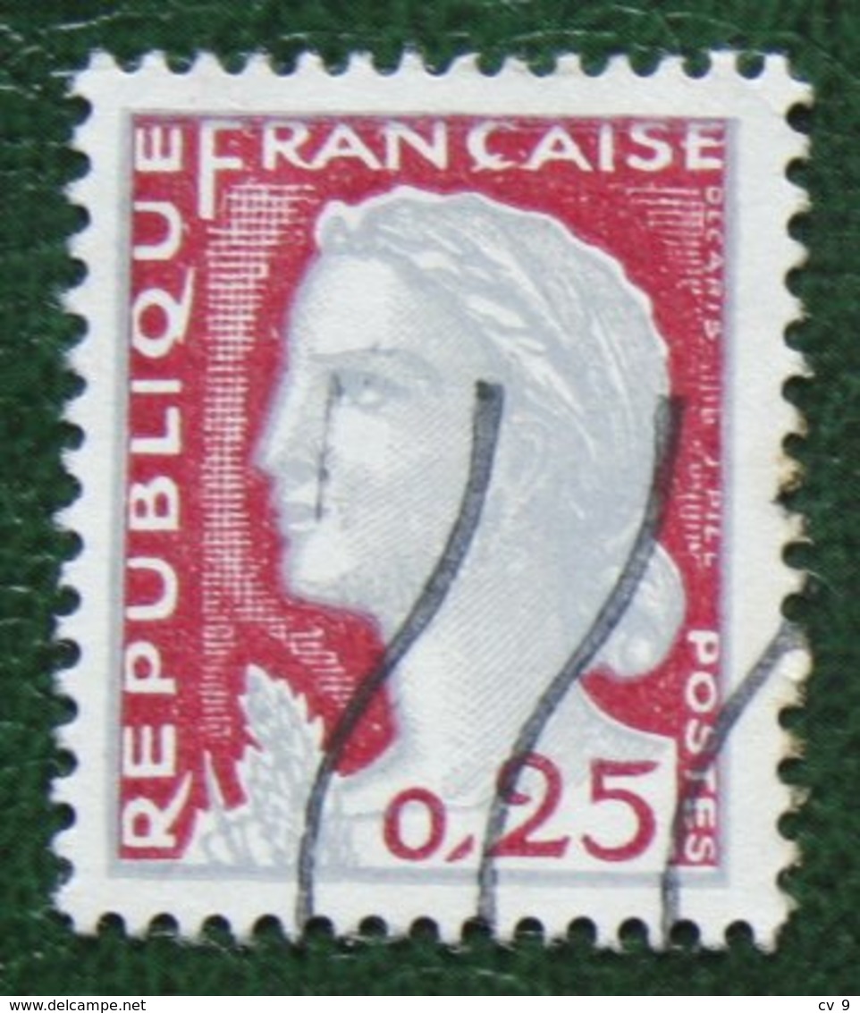 0.25 Fr Type Marianne De Decaris 1960 Mi 1316 Y&T 1263 Used Gebruikt Oblitere FRANCE FRANKREICH - 1960 Marianne De Decaris