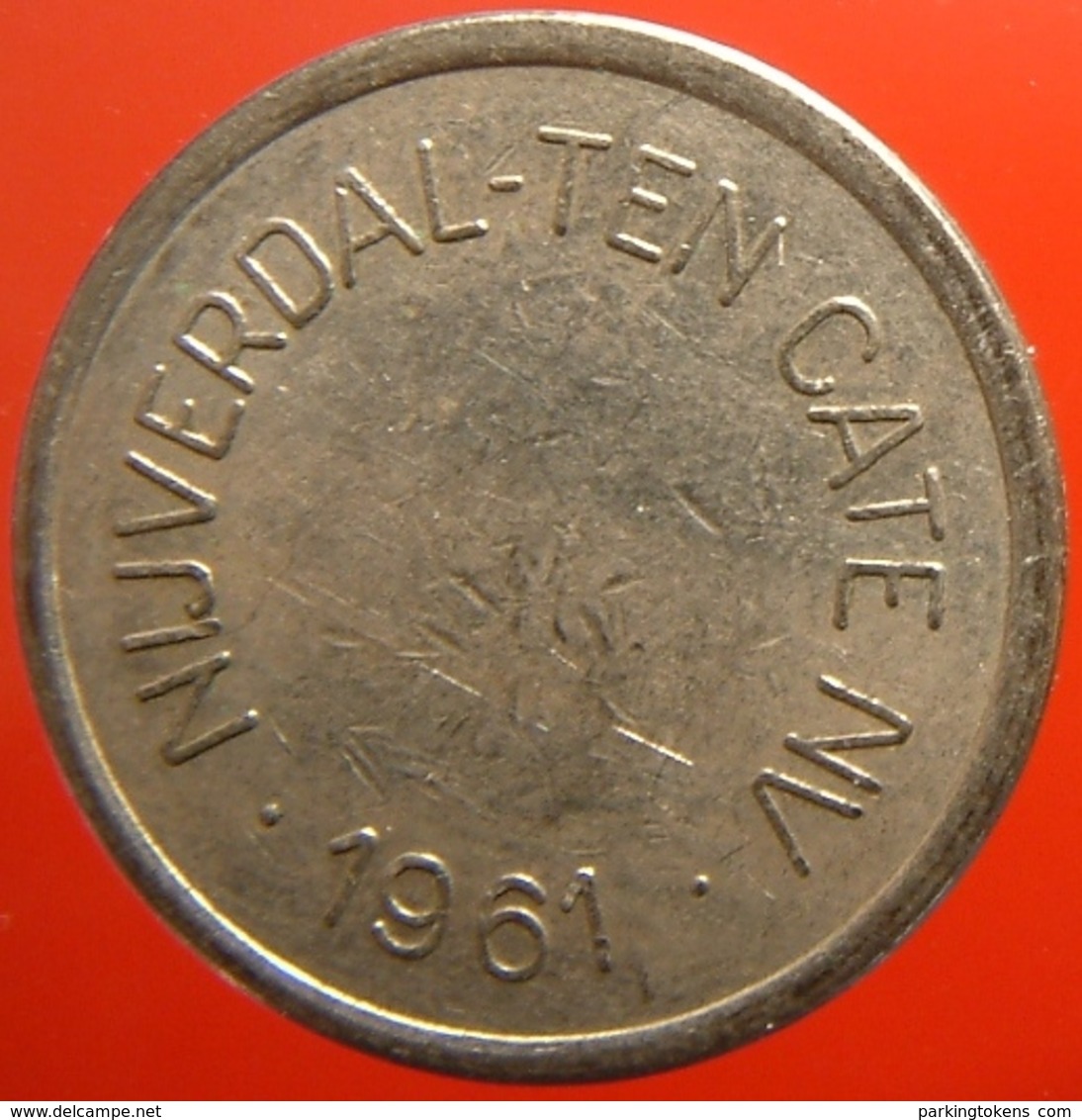 KB323-1 - NIJVERDAL-TEN CATE 1961 - Almelo - WM 22.5mm - Koffie Machine Penning - Coffee Machine Token - Professionnels/De Société