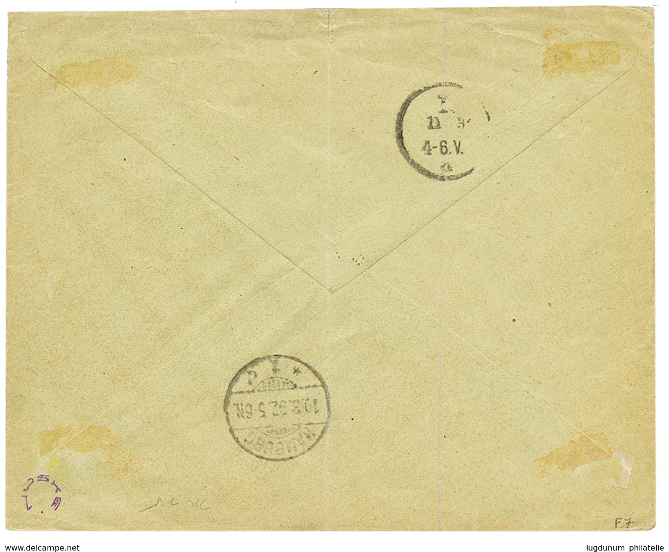 LIBERIA : 1892 GERMANY 20pf Canc. AUS WESTAFRIKA + "CAPE PALMAS 10/2 92" On Envelope To GERMANY. Vvf. - Liberia