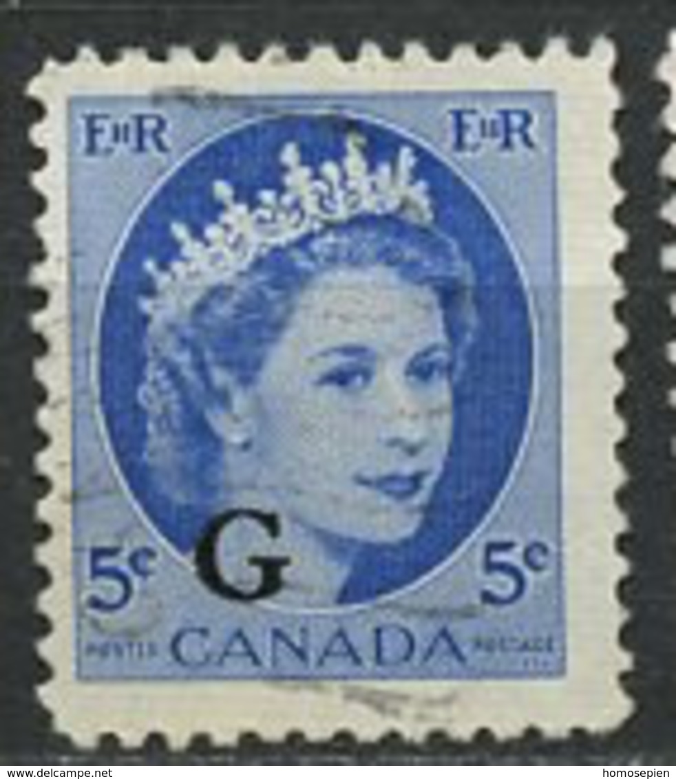 Canada - Kanada Service 1955-56 Y&T N°S41 - Michel N°D47 (o) - 5c Elisabeth II - Opdrukken