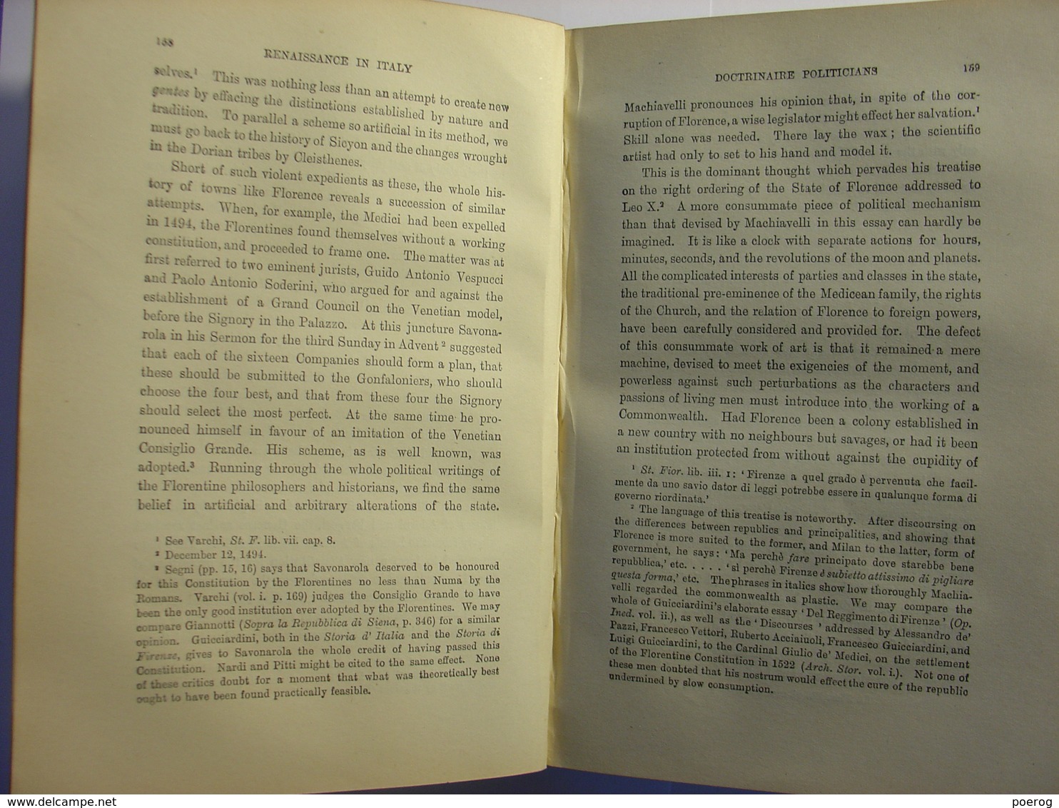 RENAISSANCE IN ITALY - THE AGE OF THE DESPOTS - JOHN ADDINGTON SYMONDS - JOHN MURRAY 1920 - livre en anglais