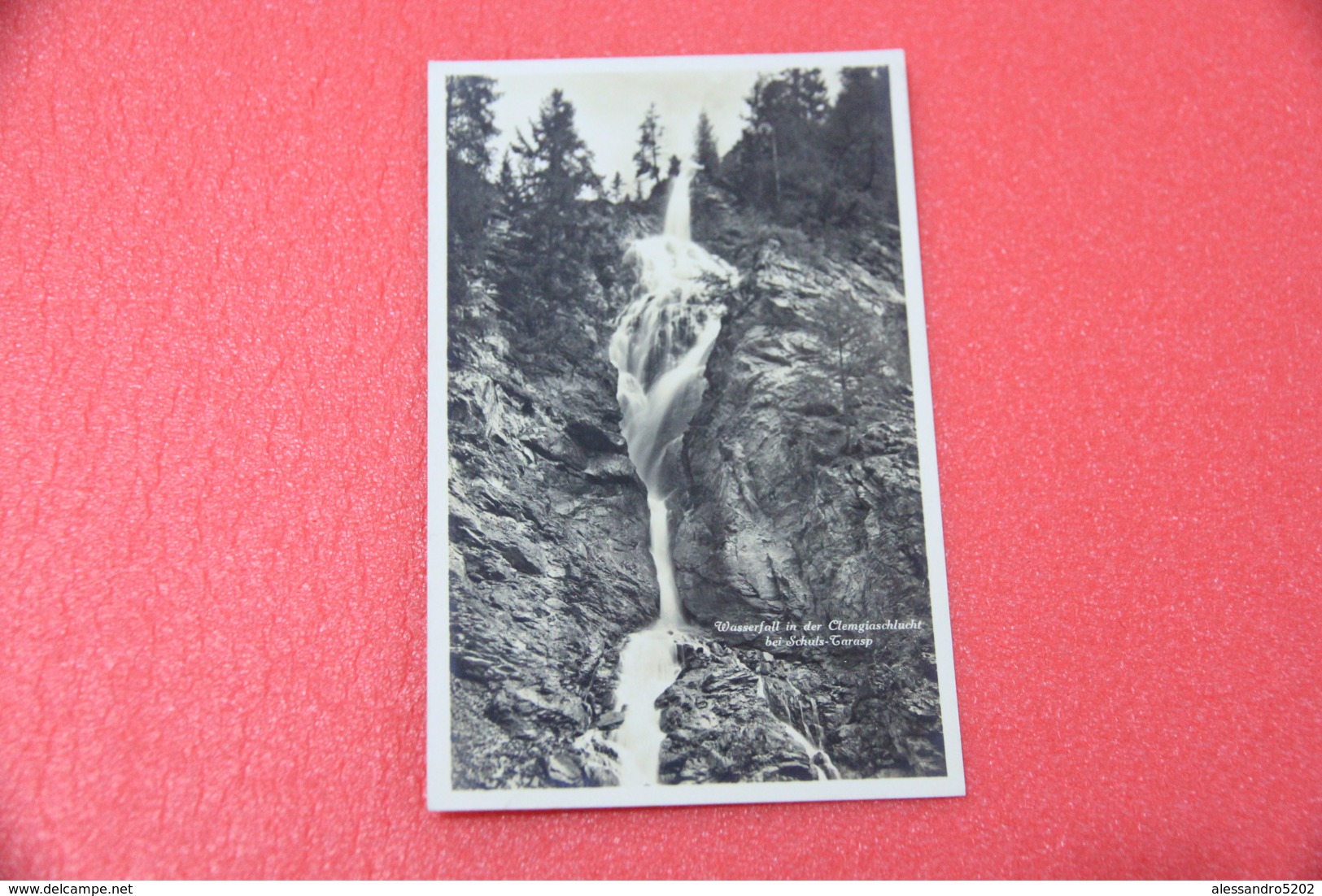 Grisons Engadin Bei Schuls Tarasp Wasserfall 1928 - Tarasp