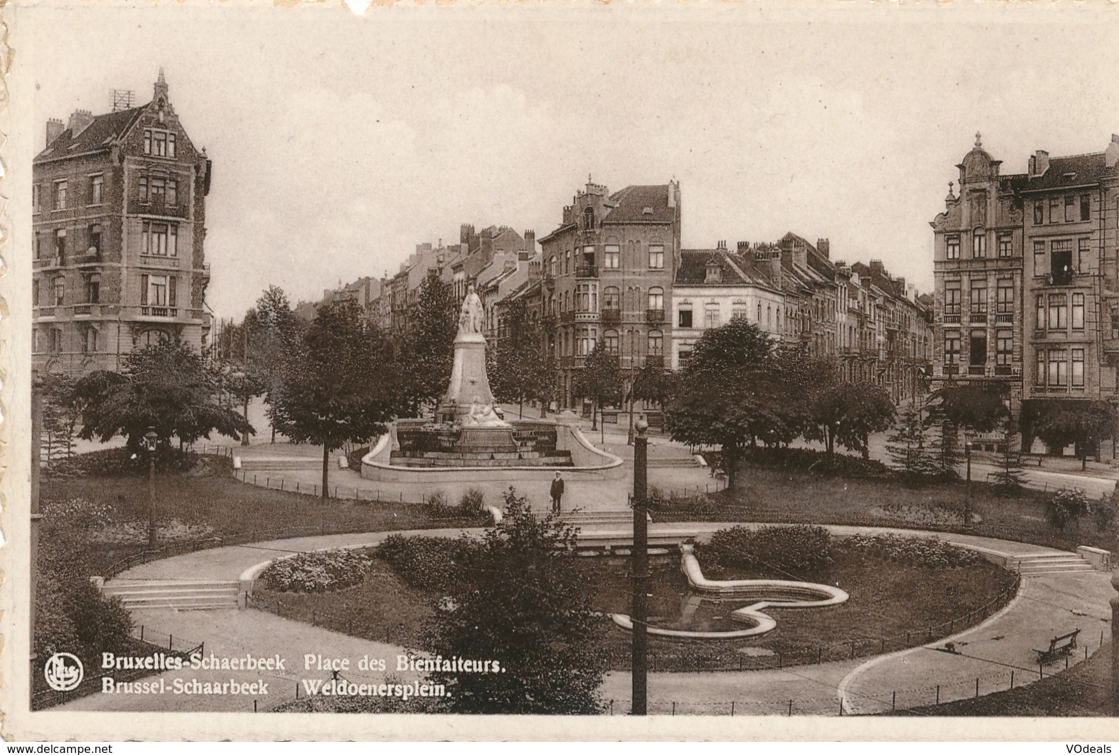 CPA - Belgique - Brussels - Bruxelles - Schaerbeek - Place Des Bienfaiteurs - Schaerbeek - Schaarbeek