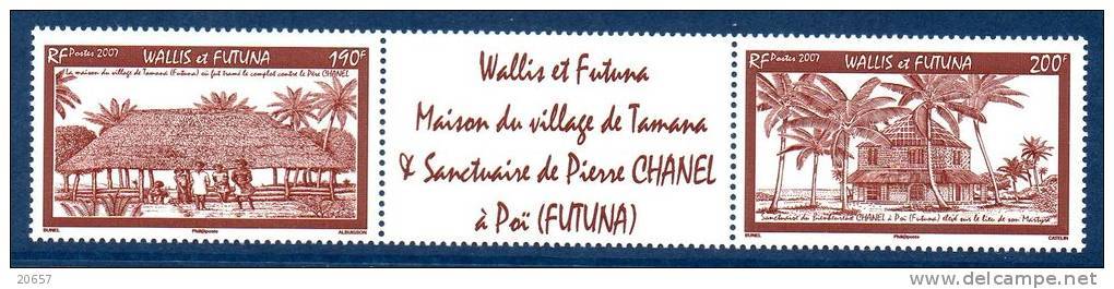 Wallis Et Futuna 0681/82 Village Tamana , Sanctuaire De Saint Pierre-Marie Chanel - Unused Stamps