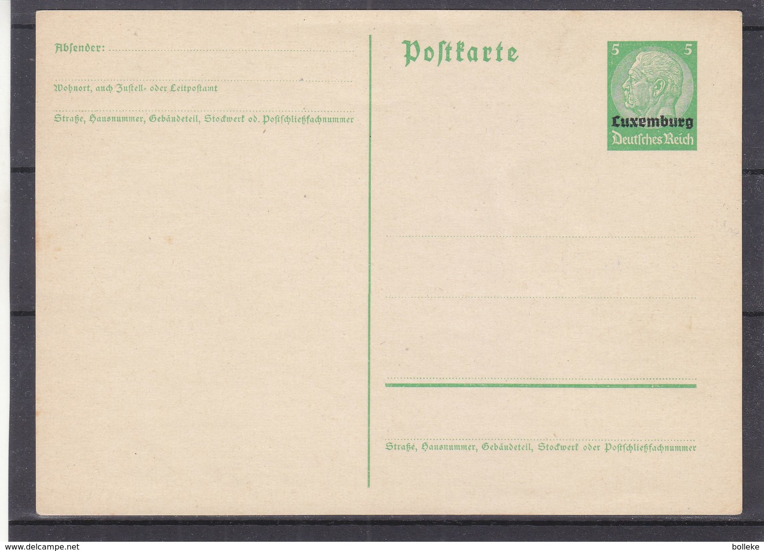 Luxembourg - Carte Postale De 1945 - Entiers Postaux - - 1940-1944 Occupation Allemande