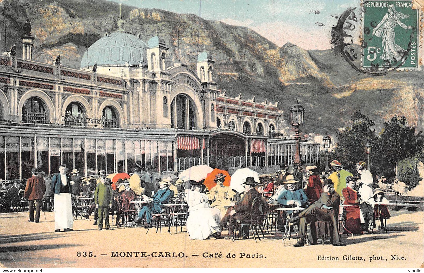 PIE.LOT CH-19-4822 : MONTE-CARLO. CAFE DE PARIS. - Bares Y Restaurantes