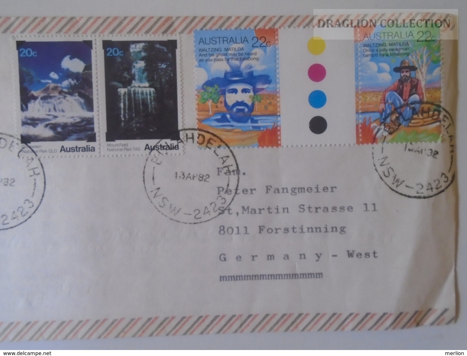 W511.3  Australia NSW - Cover  Cancel BULAHDELAH  2423  PU 1982  To Germany - Briefe U. Dokumente