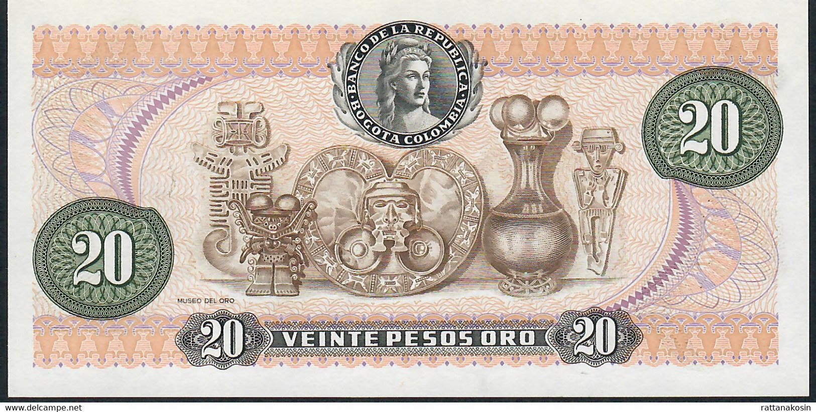 COLOMBIA P409d 20 PESOS 1.1.1983  UNC. - Kolumbien