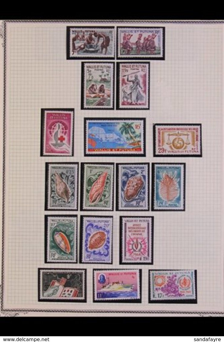 WALLIS & FUTUNA ISLANDS 1960-1986 ALL DIFFERENT NEVER HINGED MINT COLLECTION Presented In Mounts On Album Pages, Highly  - Andere & Zonder Classificatie