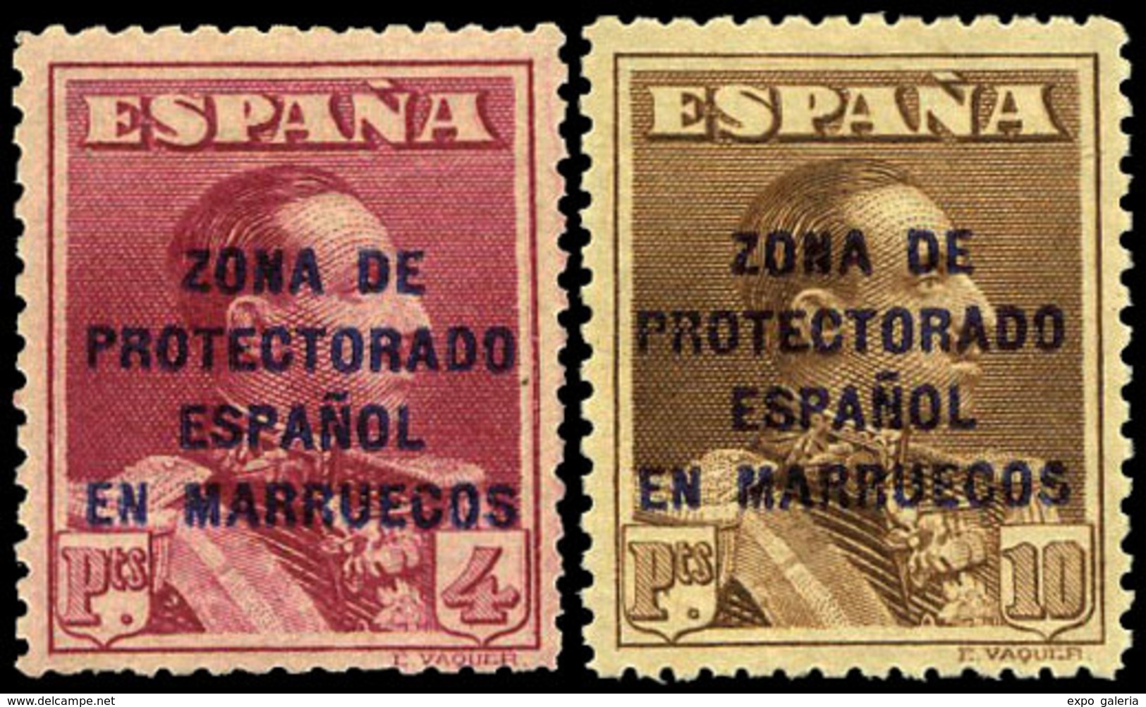 Ed. * NE9/10 - 1923. Habilitados. No Emitidos. 4 Y 10 Ptas. Preciosos Centrajes. Raros En Esta Condición. Cat. ++ 220€ - Spanisch-Marokko