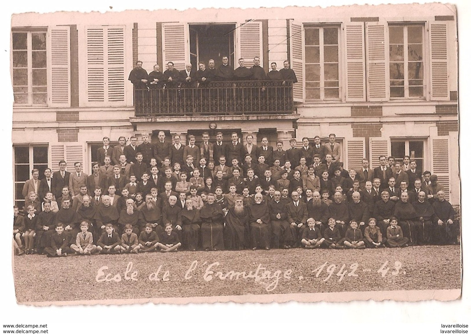 CPA 50 AVRANCHES ECOLE DE L ERMITAGE 1942 1943 TRES RARE BELLE CARTE !! - Avranches