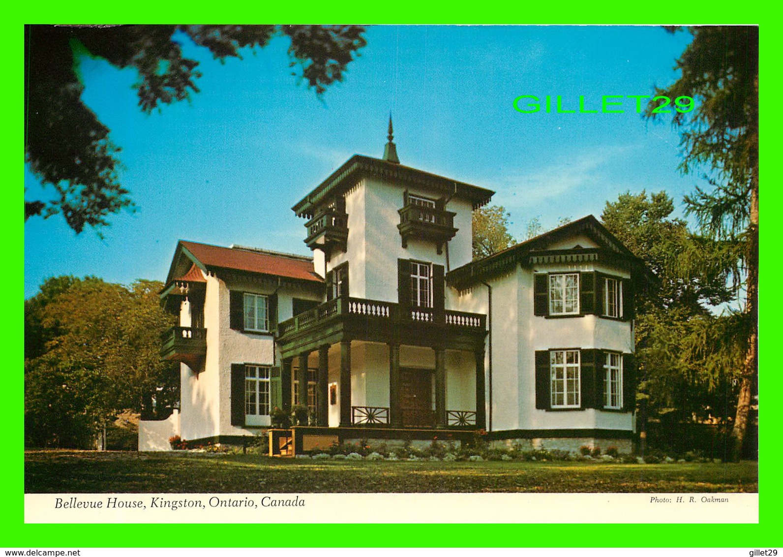 KINGSTON, ONTARIO - BELLEVUE HOUSE ON CENTRE STREET - PHOTO, H. R. OAKMAN - - Kingston