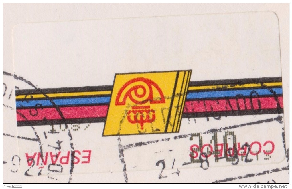 Espagne 1992 Michel ATM 4. Curiosité, Impression Renversée, 240 Pts. Lettre Recommandée De Valladolid - Errors & Oddities