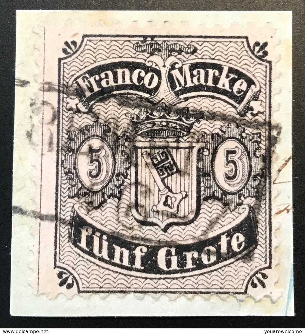 Bremen 1866-1867 Mi 12  (Stempel Falsch Cad Faux Altdeutschland German States  BPP Postmark Forgery Breme - Bremen