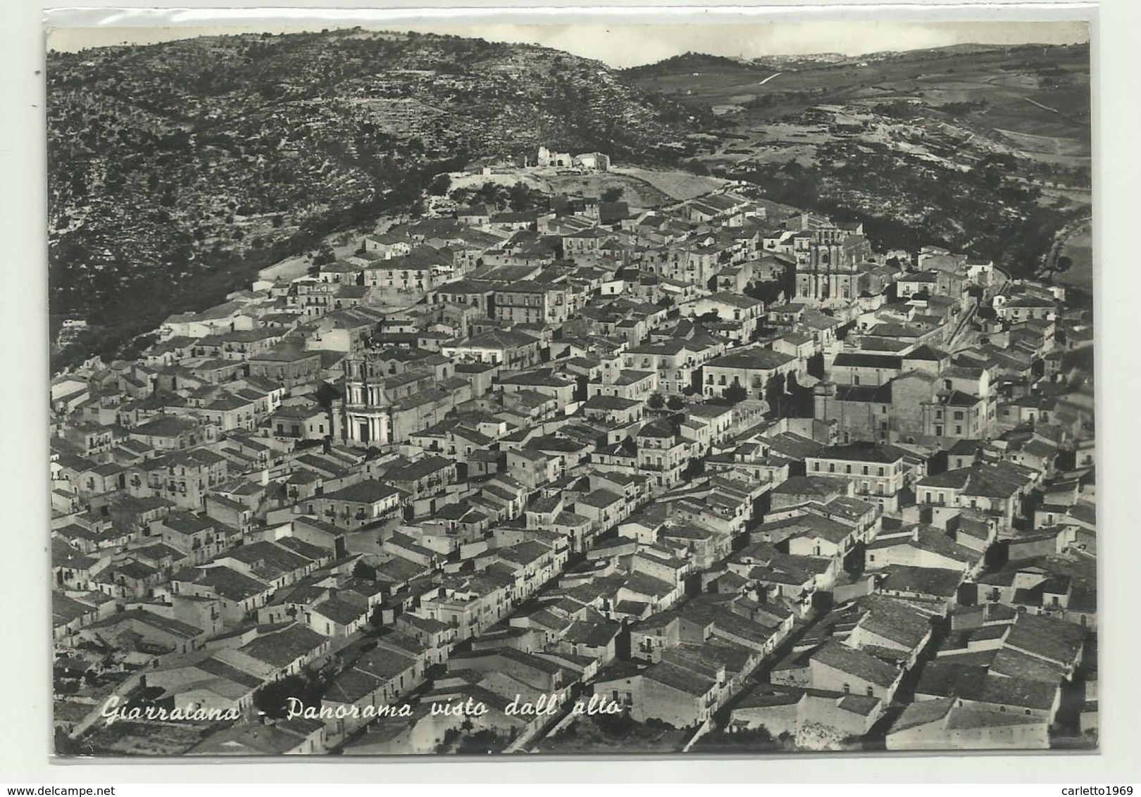 GIARRATANA - PANORAMA VISTO DALL'AEREO   VIAGGIATA FG - Ragusa