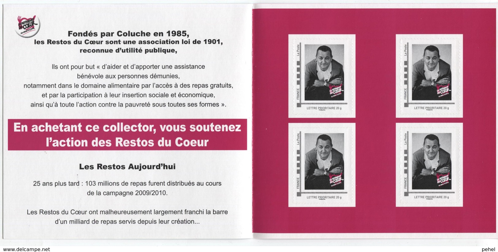 COLLECTOR  LES RESTAURANTS  DU  COEUR  /  COLUCHE - Collectors