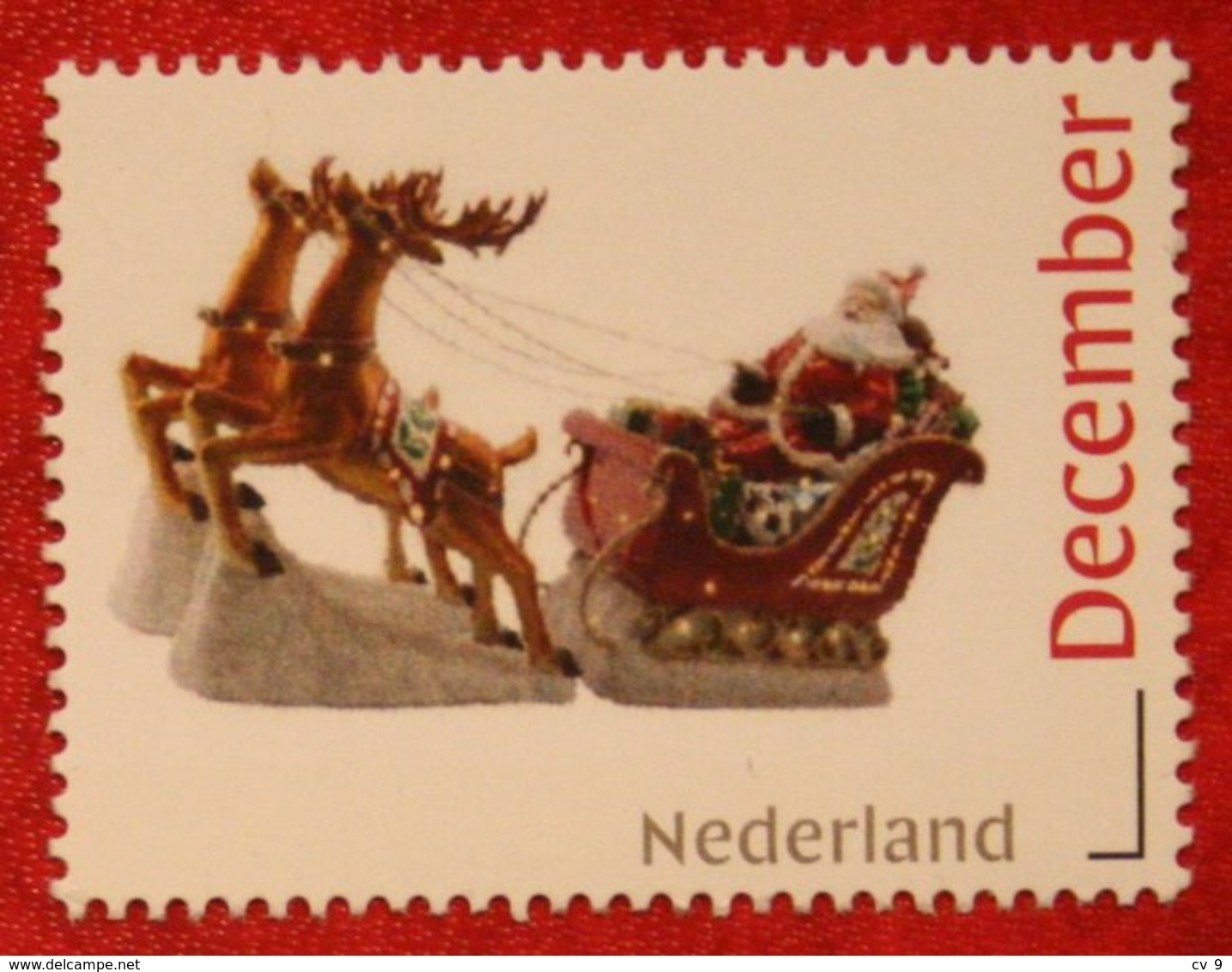 Santa Claus Sleigh XMAS Noel Persoonlijke December Zegel POSTFRIS / MNH ** NEDERLAND / NIEDERLANDE / NETHERLANDS - Timbres Personnalisés