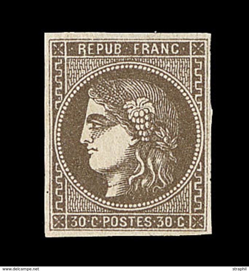 ** EMISSION DE BORDEAUX - ** - N°47 - 30c Brun - TB - Signé Jamet - TB - 1870 Emission De Bordeaux