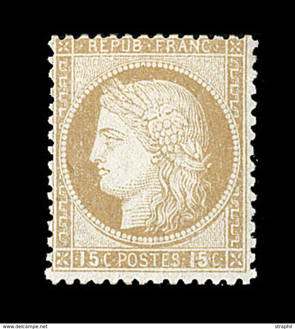 * CERES III ème REPUBLIQUE - * - N°55 - 15c Bistre - TB - 1871-1875 Cérès