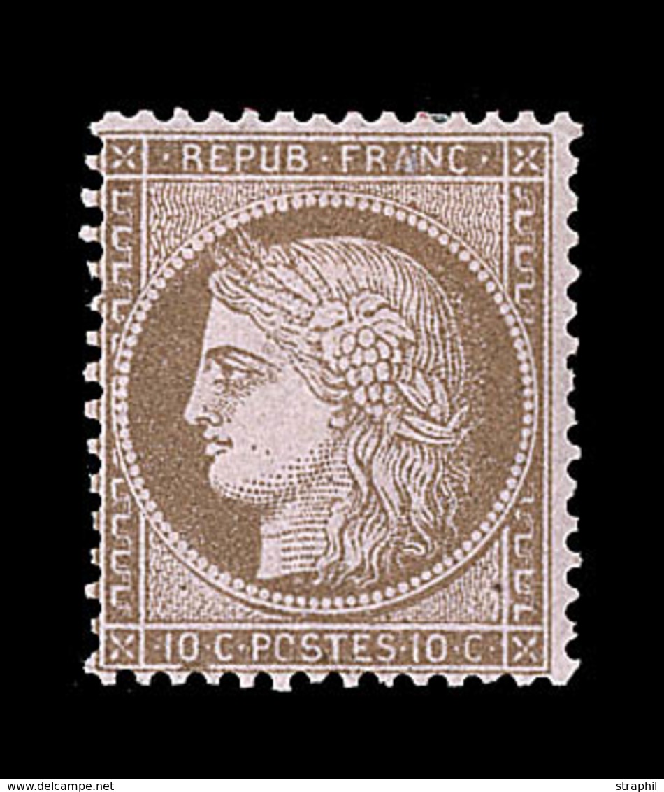 * CERES III ème REPUBLIQUE - * - N°58 - 10c Brun S/rose - TB - 1871-1875 Cérès