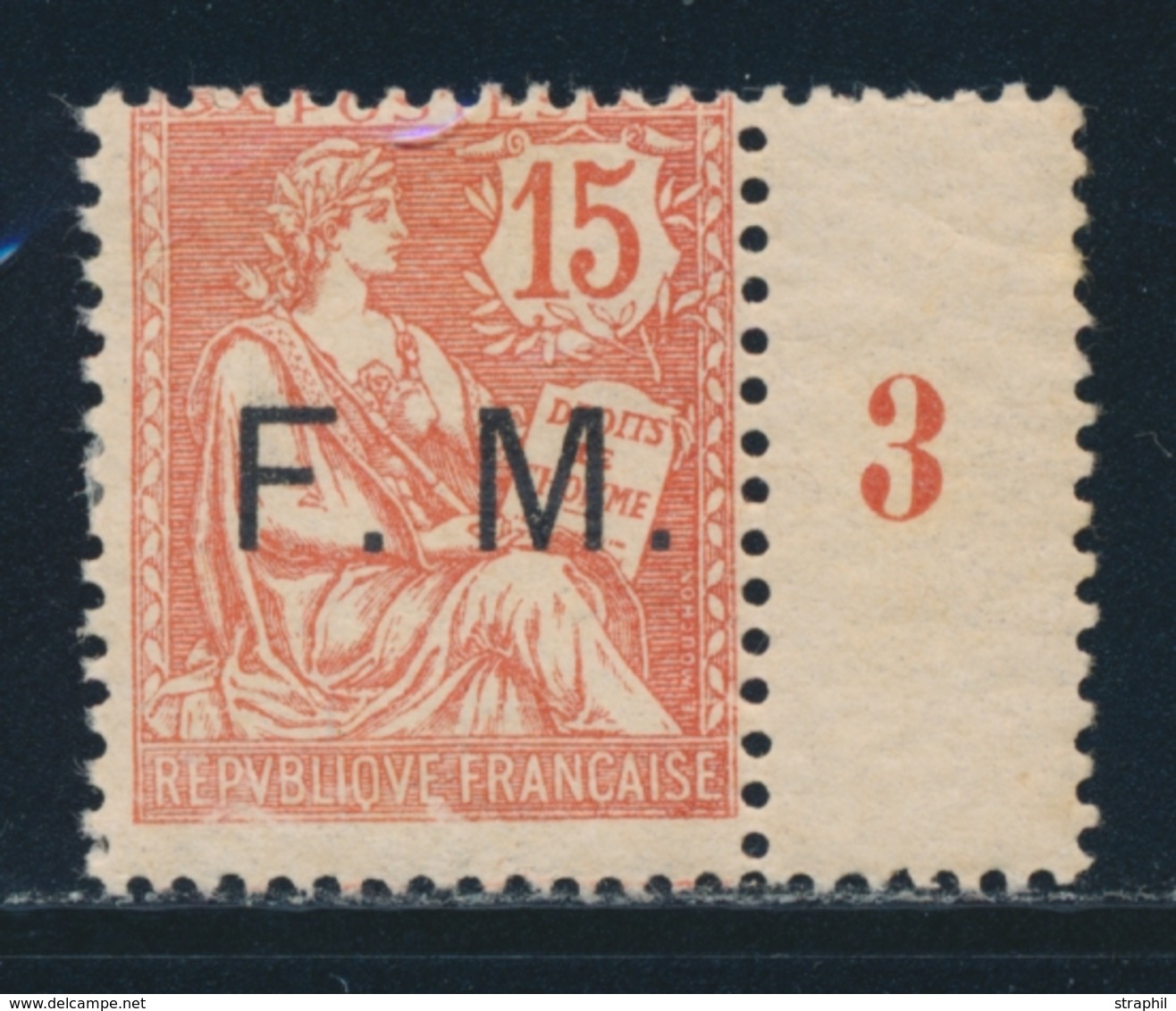 ** FRANCHISE MILITAIRE - ** - N°6 + 6a - 50c Rouge -bande De 5 Avec Les 3 Variétés - TB - Timbres De Franchise Militaire