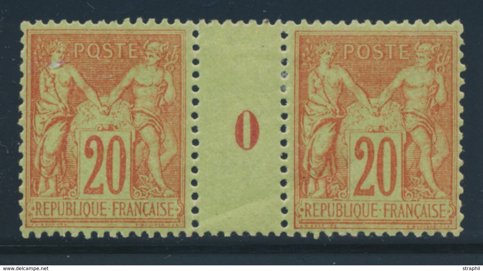 ** MILLESIMES - ** - N°118 -25c Bleu - Paire - Mill. 0 - TB - Millésimes