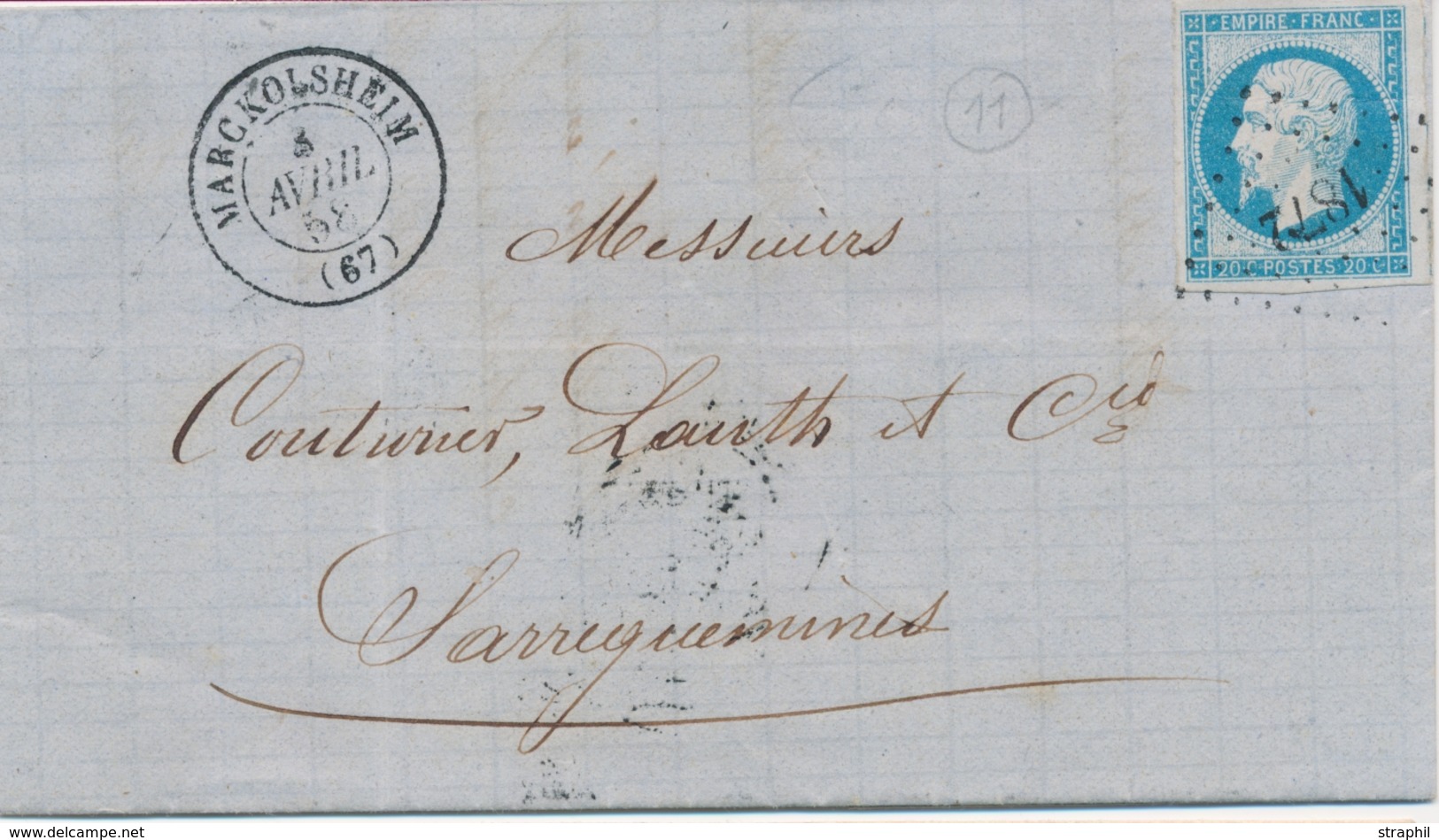 * TIMBRES D'ALSACE LORRAINE (1870-71) - * - N°1 - Gomme Altérée - Aspect Correct - Autres & Non Classés