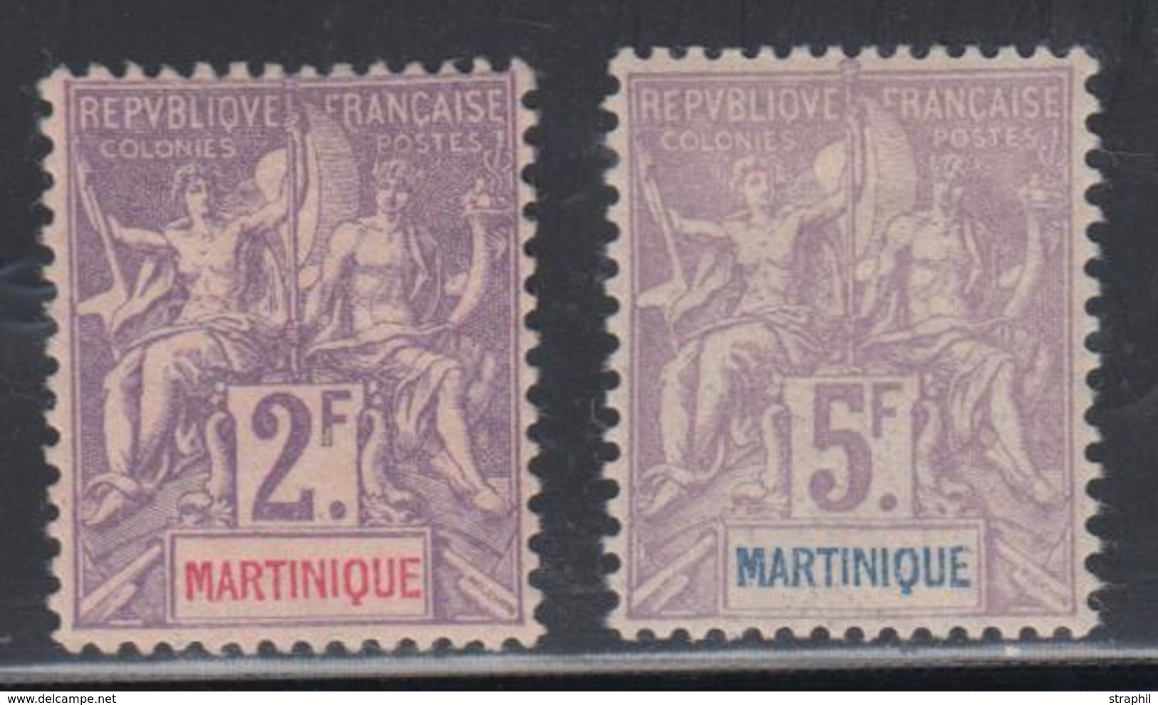 * MARTINIQUE - TIMBRES POSTE - * - N°50/51 - 2F Et 5F - TB - Autres & Non Classés