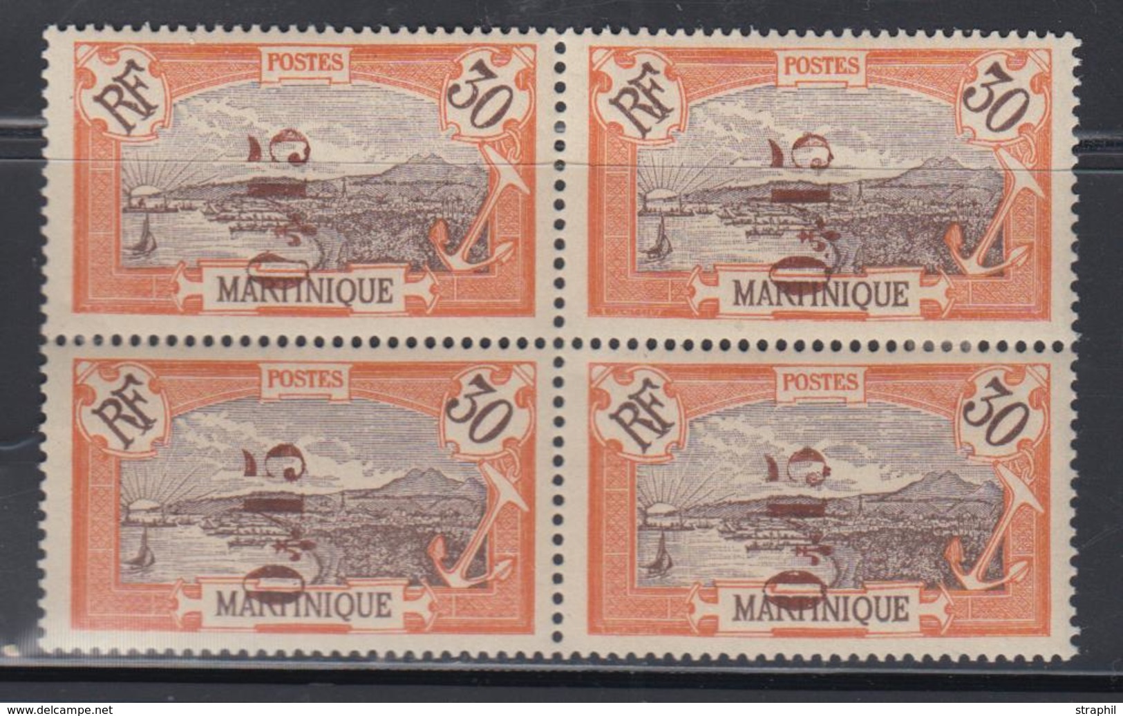 * MARTINIQUE - TIMBRES POSTE - * - N°106 - 0,05 S/20c - Surcharge Renversée - TB - Autres & Non Classés