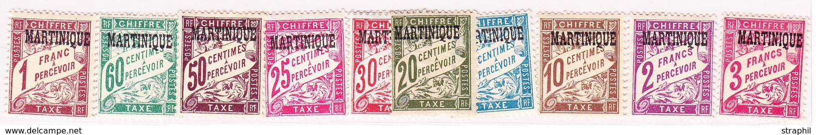 * MARTINIQUE - POSTE/AERIENNE - * - PA N°13/15 PA - Taxe N°1/36 - TB (PA N° 13/5**) - Autres & Non Classés