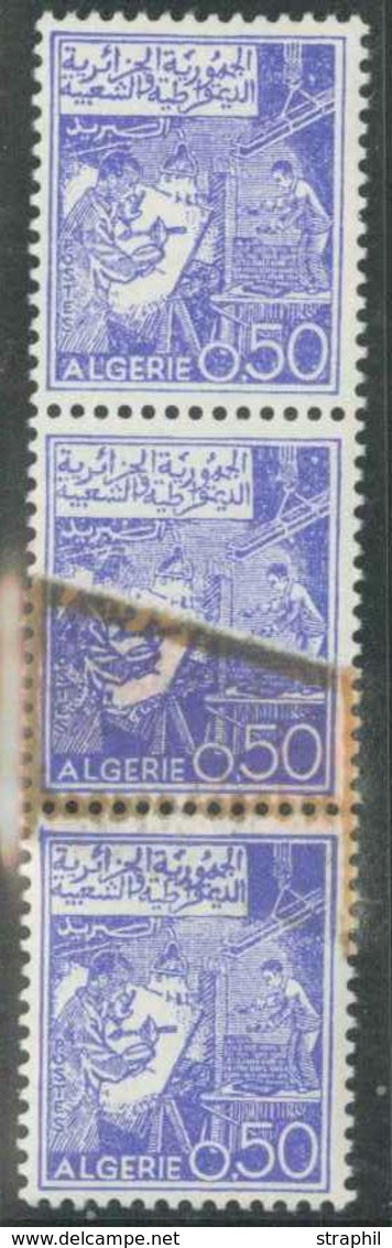 ** ALGERIE - VARIETES - ** - N°340A - Paire Verticale - ND - CdF - TB - Vide