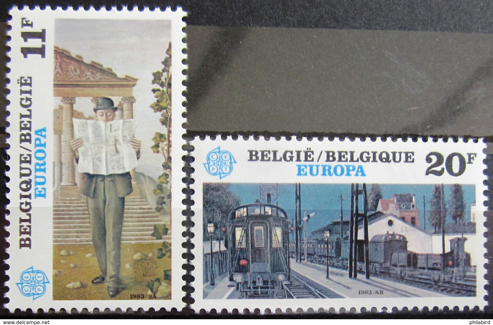 EUROPA            Année 1983         BELGIQUE          N° 2091/2092            NEUF** - 1983