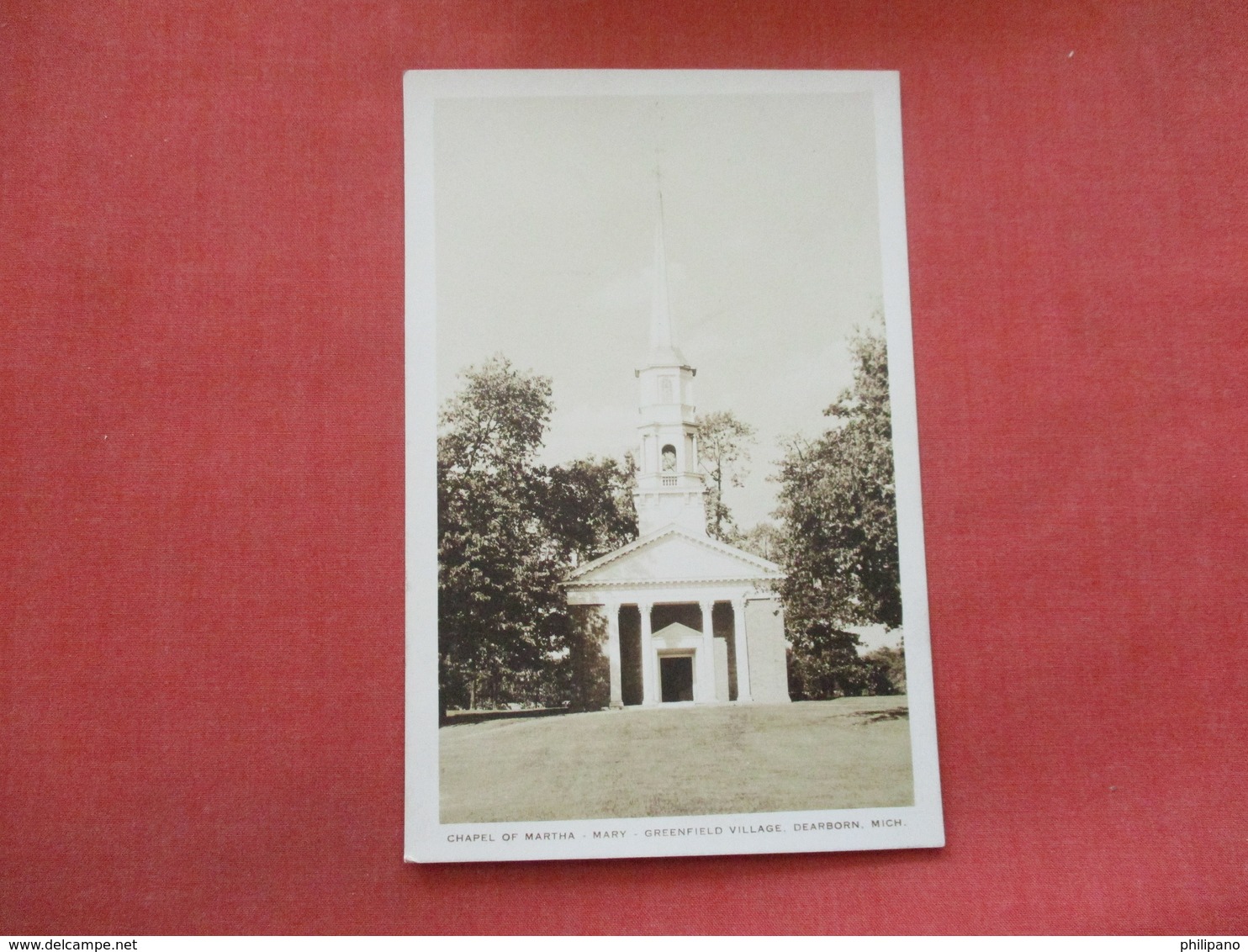 RPPC  Chapel Of Martha-Mary  Michigan > Dearborn  Ref 3380 - Dearborn