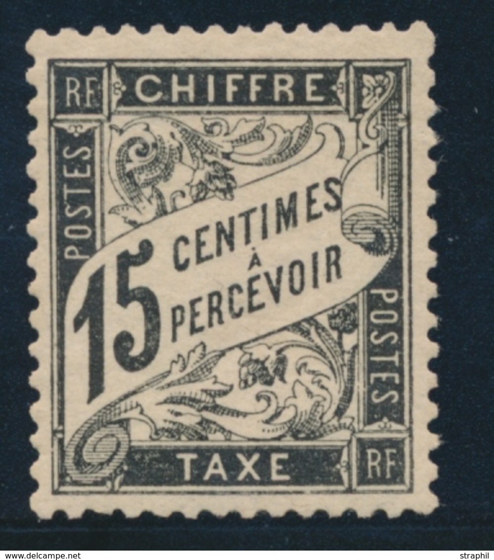 * TIMBRES TAXE - * - N°16 - 15c Noir - TB Centrage - TB - 1859-1959.. Ungebraucht