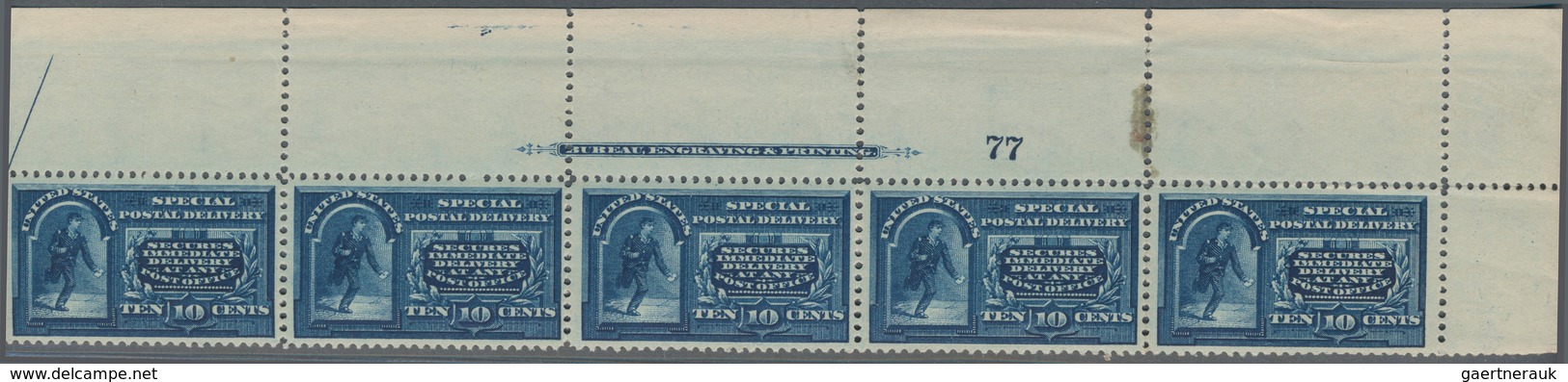 Vereinigte Staaten Von Amerika: 10c 1894 Watermarked Special Delivery (Scott No. E5), Never Hinged T - Other & Unclassified