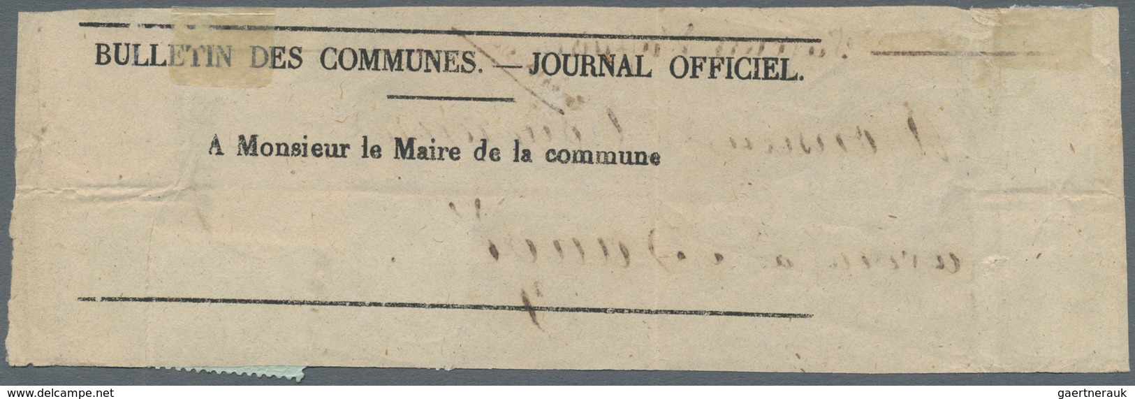 Frankreich: 1871, 5 X 1 C Olive-green On Greenish Blue, 15 C Yellow-brown And 25 C Blue "Ceres", Mix - Other & Unclassified