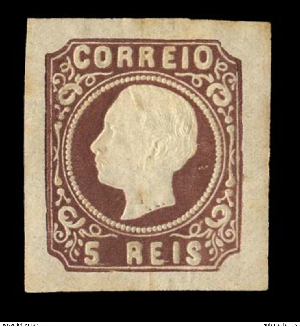 PORTUGAL. 14*. Die III, Brown Shade. V. Large Margins, With Variety Tail On 5, E And I. Excellent Copy. - Other & Unclassified