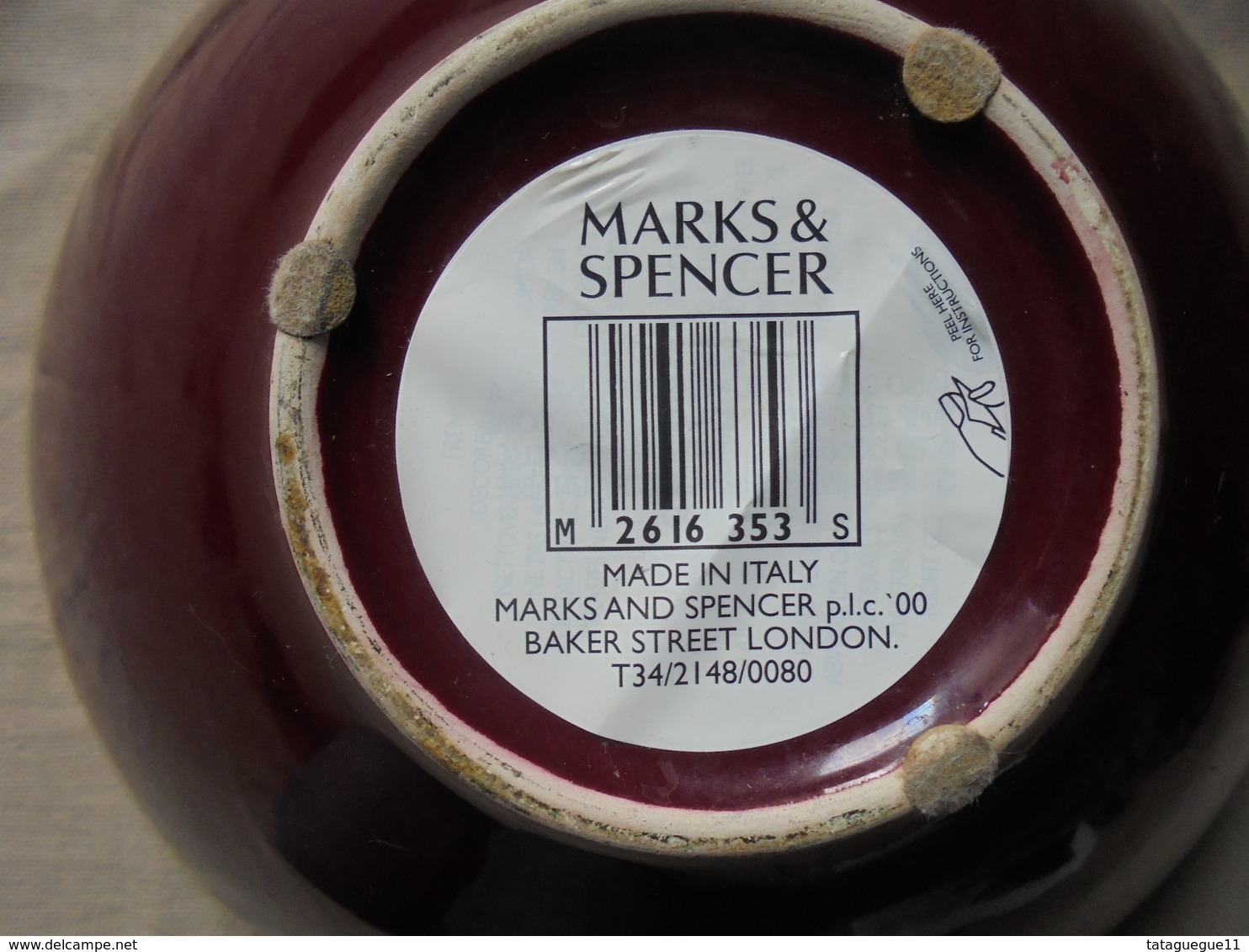 Vintage - Saladier Décoratif Marks & Spencer Made In Italy - Sin Clasificación