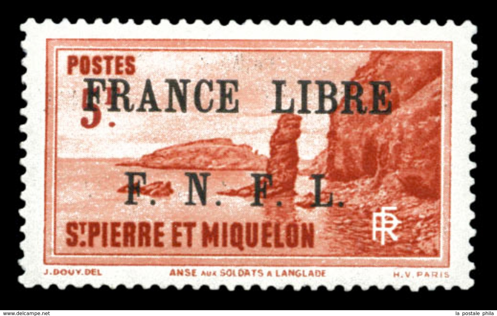 * N°272, 5f Rouge Surchargé. SUPERBE. R.R (signé Brun/certificat)  Qualité: *  Cote: 3000 Euros - Used Stamps