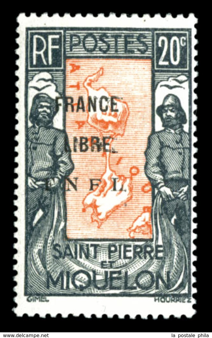 ** N°285, 20c Noir Et Rouge-orange. SUP (signé Brun/certificat)  Qualité: **  Cote: 780 Euros - Used Stamps