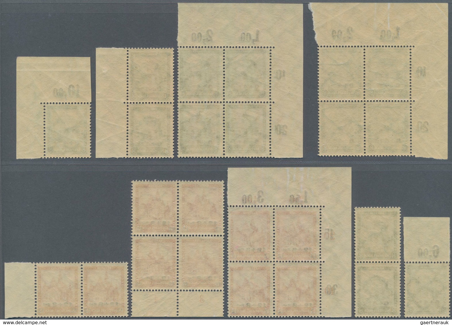 Deutsches Reich - Weimar: 1932, Nothilfe Bauwerke III, 10 Bzw. 14 Marken, Teils Rand Oder Eckrand, M - Autres & Non Classés