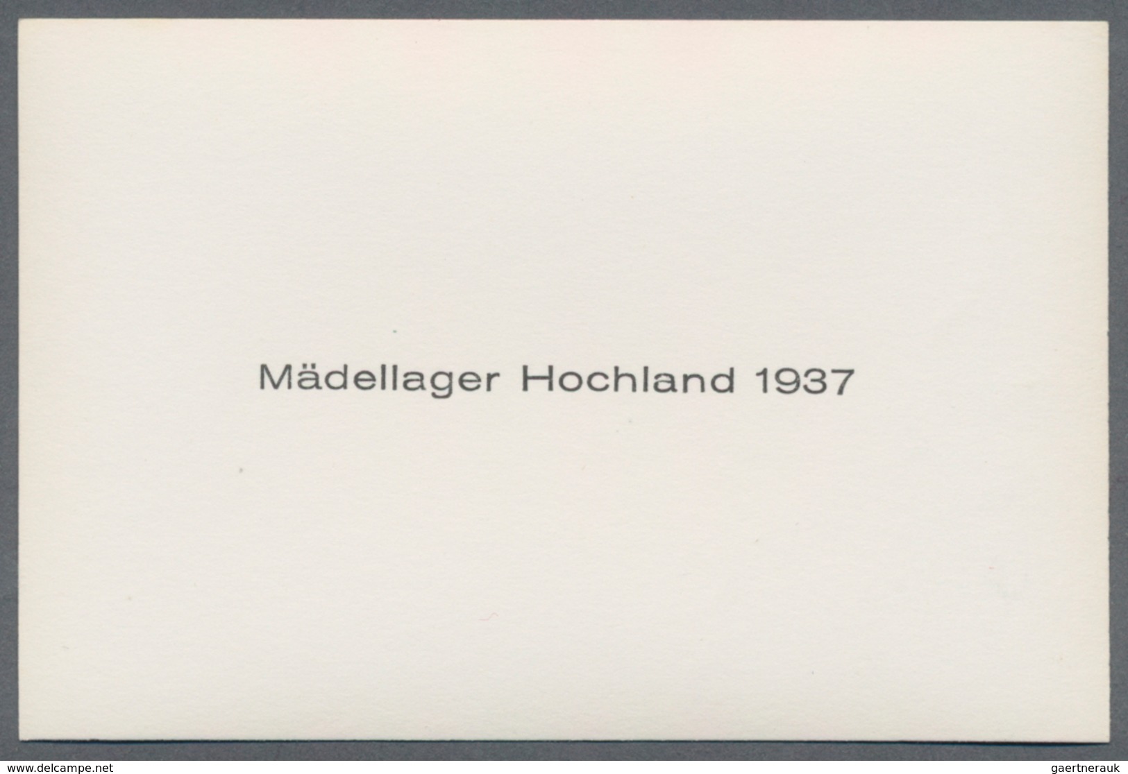 Ansichtskarten: Propaganda: 1938. Bund Deutscher Mädel (BDM) - Girl's Hitler Jugend - Hochland Lager