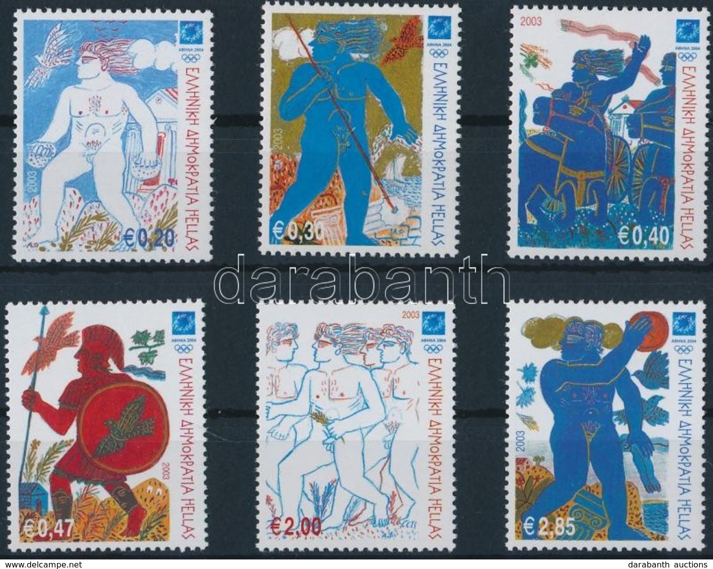 ** 2003 Nyári Olimpia, Athén (IX) Sor Mi 2197-2202 - Andere & Zonder Classificatie