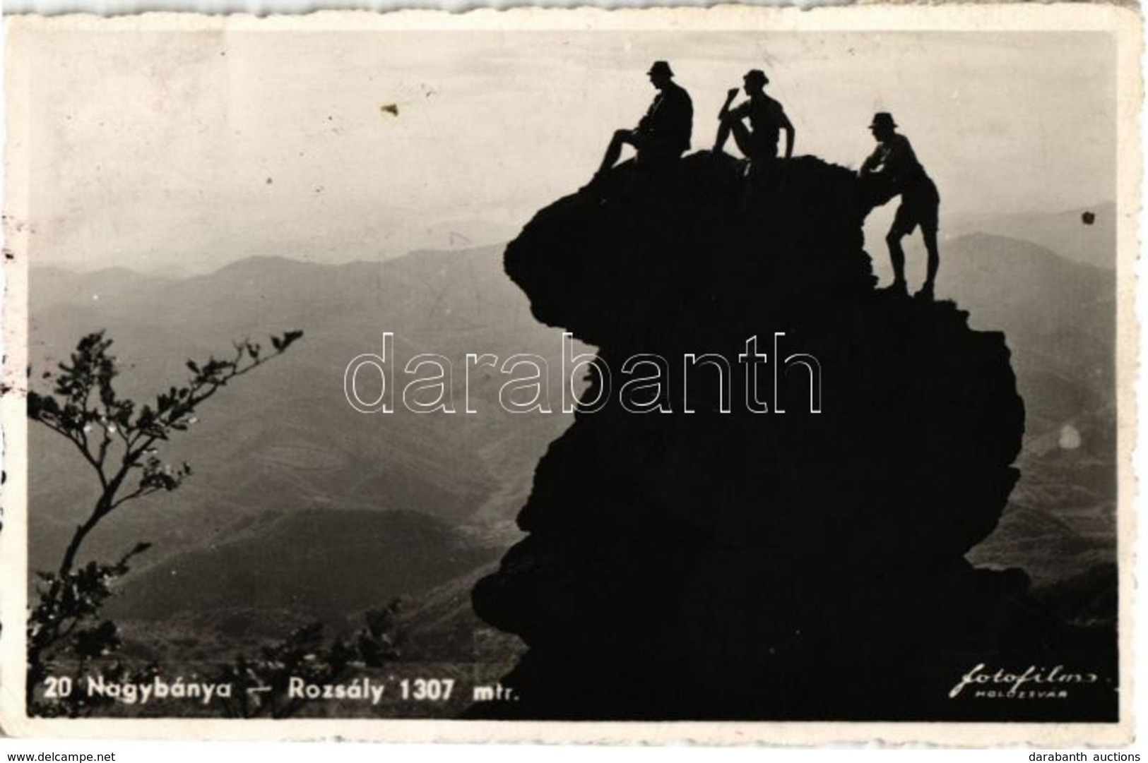 T2/T3 Nagybánya, Baia Mare; Rozsály Tető, Turisták / Varful Ignis / Mountain Peak, Tourists, Hikers - Zonder Classificatie