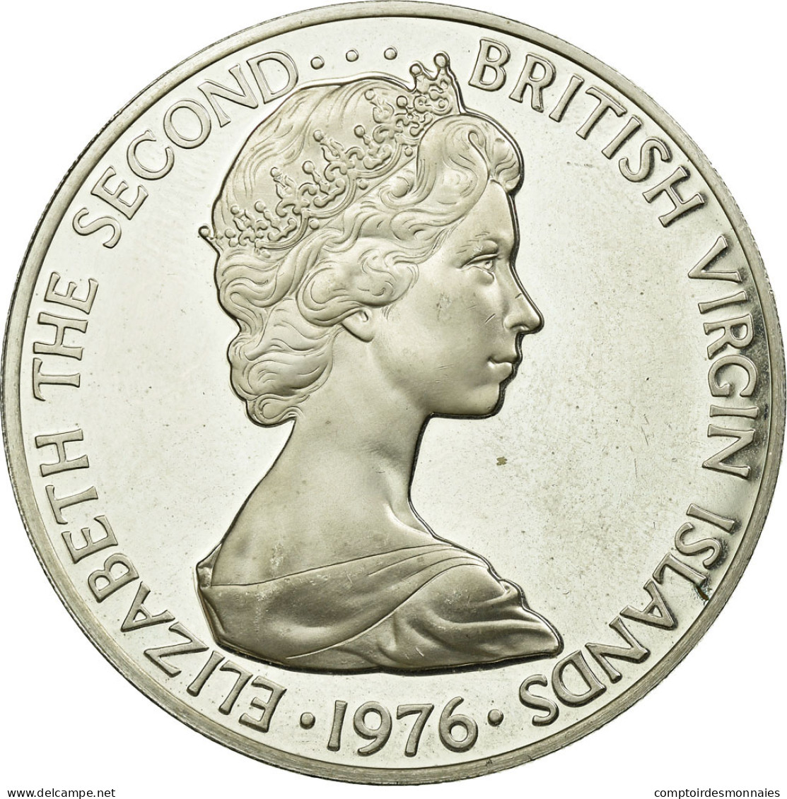 Monnaie, BRITISH VIRGIN ISLANDS, Elizabeth II, Dollar, 1976, Franklin Mint - British Virgin Islands